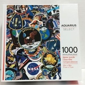 AQUARIUS NASA MISSION PATCHES PUZZLE 20x28 NIB